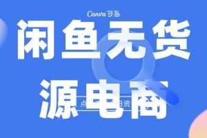（6707期）2023最强蓝海项目，闲鱼无货源电商，无风险易上手月赚10000 见效快