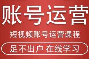 （1857期）短视频账号运营课程：从话术到短视频运营再到直播带货全流程，新人快速入门