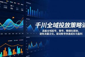 （17285期）千川全域投放策略课：涵盖全域起号、稳号、精细化投放，避免流量泛化，驱动账号快速成长与盈利