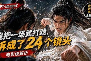 （18212期）用GPT-Image2，把一段武打对决拆成24个连续镜头，从人物建立、动作衔接、运镜节奏，到情绪爆发