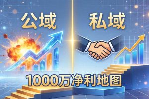 （18217期）公域玩命出爆款，私域悄悄做成交：这套AI内训课，2026给你打通1000万净利的地图